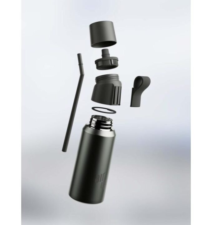 Gen 2 Steel Flasker Dusky Obsidian