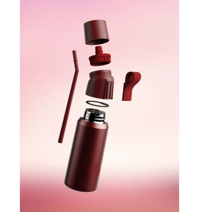 Gen 2 Steel Flasker Rich Ruby